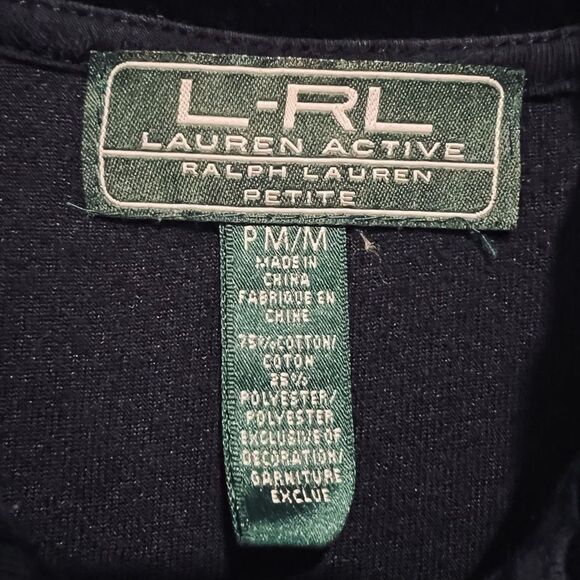 Lauren Ralph Lauren Active Women's Velour Zip Jacket Gold Embroidered Crest MP - Picture 5 of 7